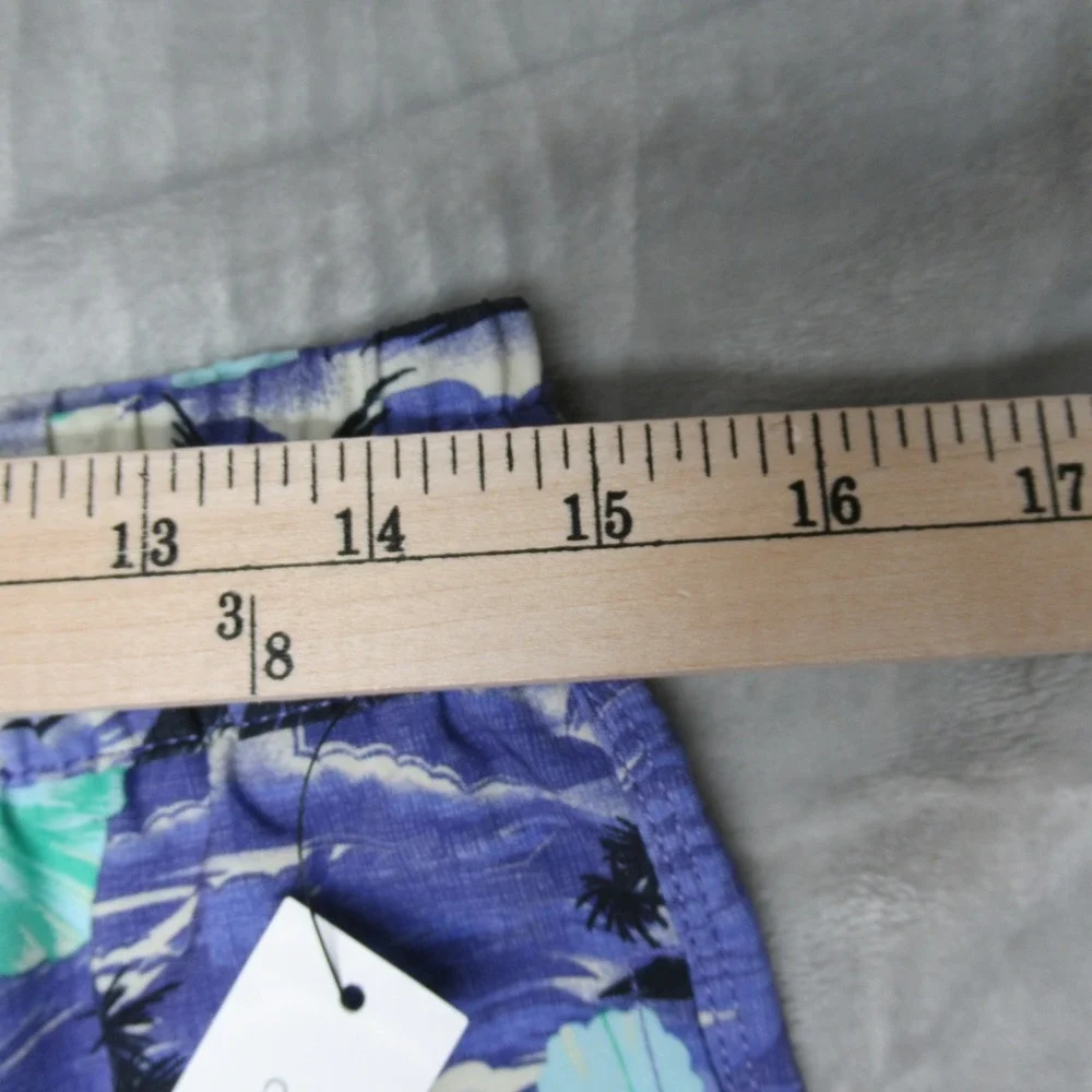 Hurley Board Shorts Mens Small Purple Tropical Floral Cannonball Volley 17‎ NEW